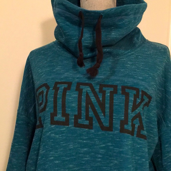 PINK Funnel Neck Sweatshirt, size Medium ❤️ - Picture 2 of 7